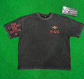 Vigil “Embrace Detours” Oversized Tee — Black/Orange